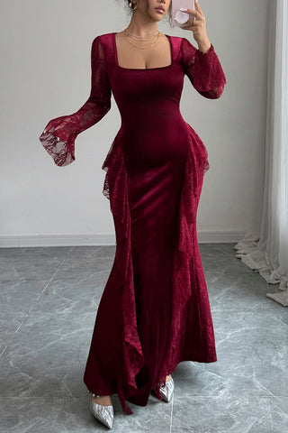 Elegant Lace Sleeve Dress