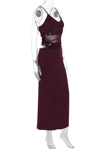 Sleek Cutout Evening Dress