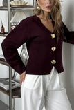 Stylish Button-Detail Cardigan