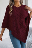 Cable Knit Poncho Sweater
