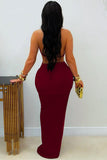 Cutout Detail Maxi Dress