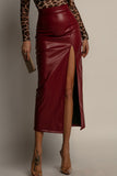 Sleek High-Waisted Maxi Skirt