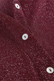 Sheer Button-Up Blouse with Choker