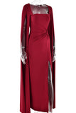 Elegant Cape Evening Dress