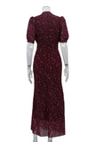 Elegant Puff Sleeve Maxi Dress