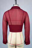 Elegant Sheer Long Sleeve Top