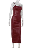 Sleek Strappy Evening Dress