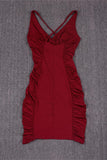Ruched Bodycon Casual Dress