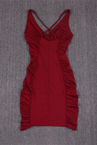 Ruched Bodycon Casual Dress