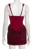 Sequin-Trimmed Night Out Dress