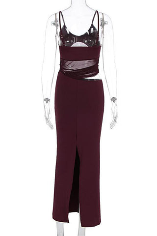 Sleek Cutout Evening Dress
