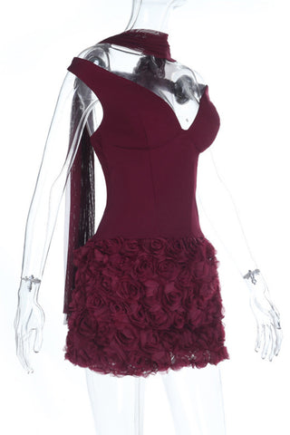 Elegant Off-Shoulder Evening Dress