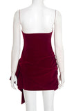 Strapless Asymmetric Evening Dress