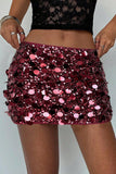 Sequin Embellished Mini Skirt
