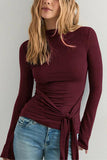 Stylish Wrap Long Sleeve Top