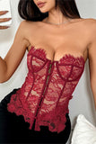 Lace Corset Tank Top