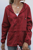 Zip-Up Hooded Casual Jacket