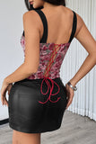 Leopard Print Corset Tank Top