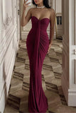 Elegant Strapless Evening Dress