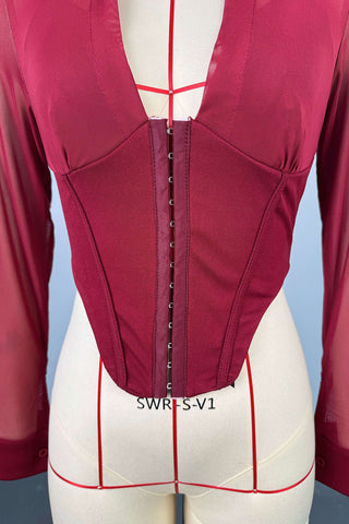 Elegant Sheer Long Sleeve Top