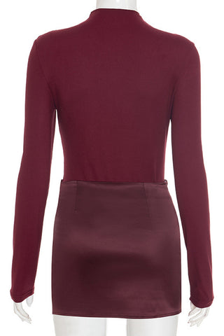 Long-Sleeve Mini Dress