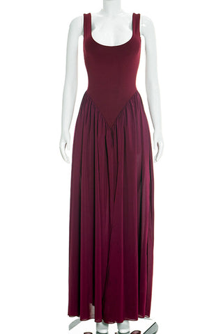 Elegant Evening Gown with Dramatic Slits