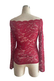 Off-Shoulder Lace Blouse