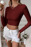 Long Sleeve Cropped T-Shirt