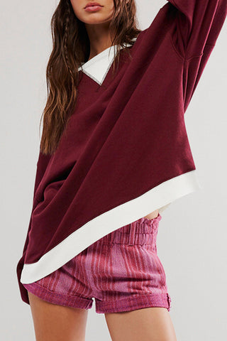 Oversized Casual Pullover Top