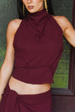 Chic Knot Detail Sleeveless Top