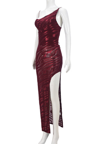 Elegant Asymmetric Evening Dress