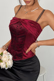 Ruched Bustier Tank