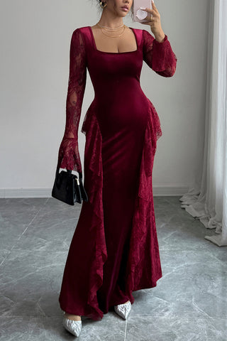 Elegant Lace Sleeve Dress