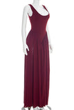 Elegant Evening Gown with Dramatic Slits