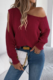 Off-Shoulder Knit Sweater
