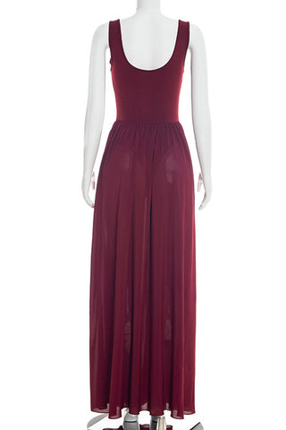 Elegant Evening Gown with Dramatic Slits