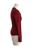Elegant Ruched Long-Sleeve Top