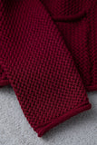 Textured Button-Front Cardigan