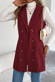 Double-Breasted Sleeveless Vest