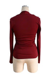 Elegant Ruched Long-Sleeve Top