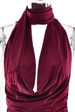 Ruched Skirt Set with Tassels