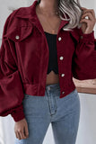 Button-Front Corduroy Jacket