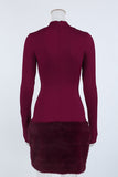 Elegant Mock Neck Night Out Dress