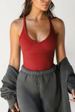 Racerback Ribbed Tank Top