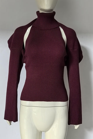 Sleeveless Turtleneck Tank Top