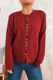 Colorful Button-Front Sweater