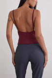 Draped Sequin Detail Tank Top