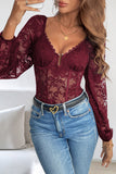 Lace Long-Sleeve Bodysuit