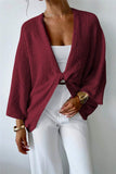Cross Wrap V-Neck Loose Sweater
