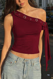 Asymmetric One-Shoulder Tank Top